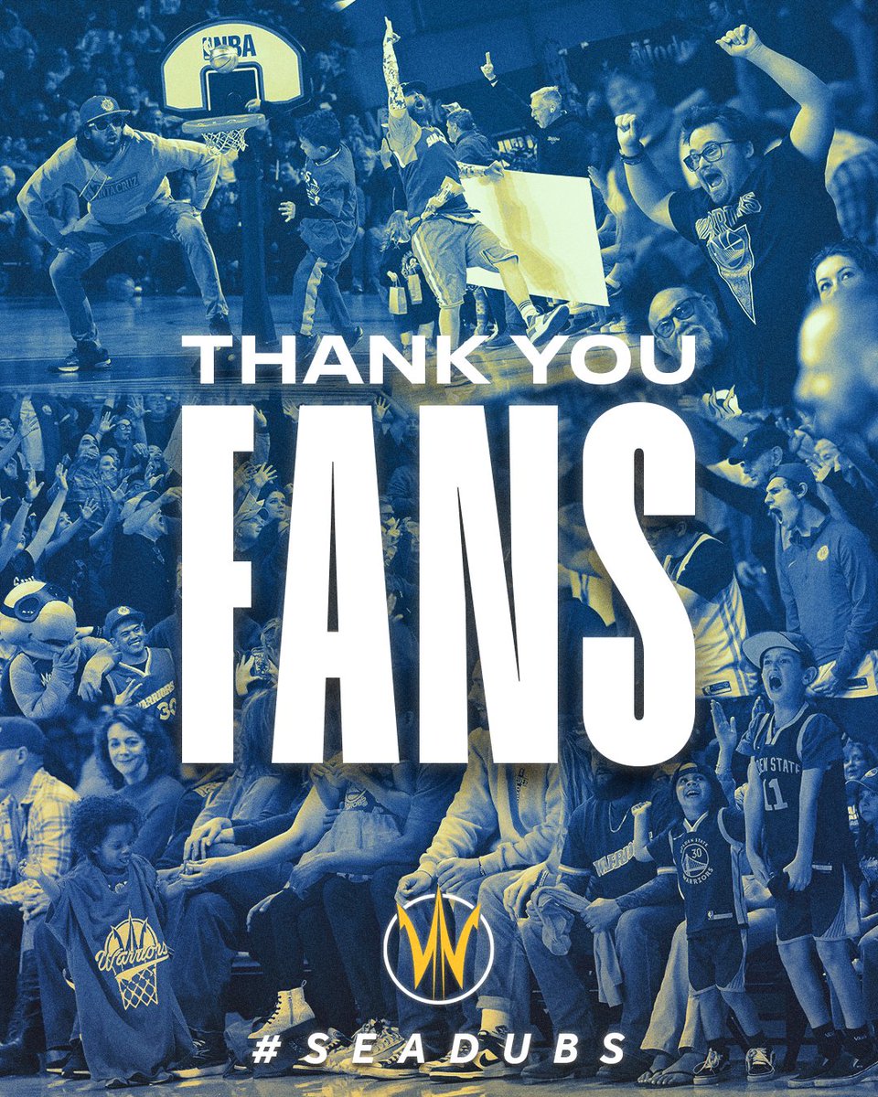 To the best fans in the league: Thank you for standing by us every step of the way this season 💙 #SeaDubs