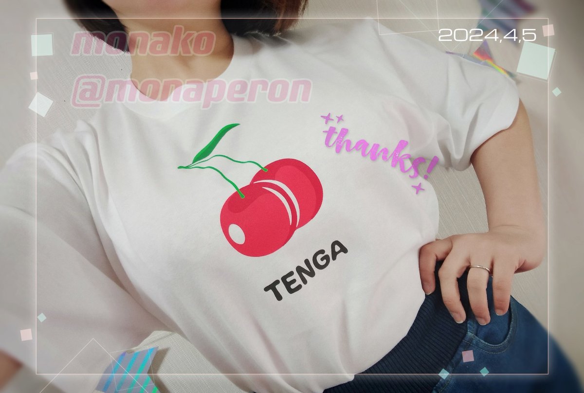 🍒おしらせ🍒 こちらのTENGA STORE TOKYOのプレゼント企画に、なんとなんと当選しましたー❣️しかも1名🥹❣️ずっと気になっていたデザインだったので嬉しいです🍒💕以前買ったTENGAチョコと撮ろうと思ったらケース見つからなかった🥲💦 オシャレに可愛く着こなしたいです。ありがとうございました💕