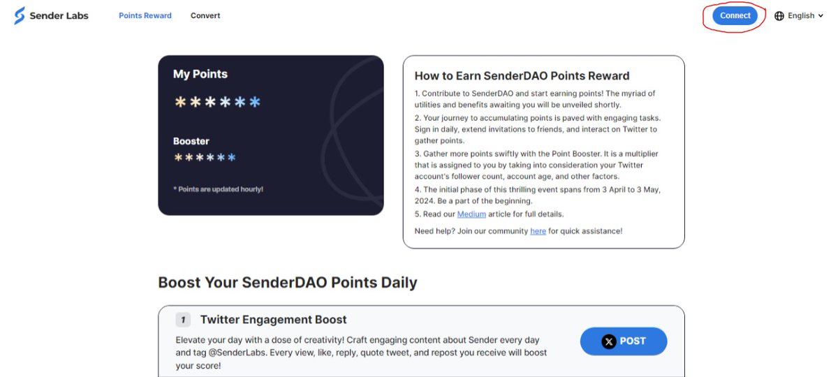 Al_ameenX's tweet image. Hi there! 
imagine tweeting and getting points and then those points MIGHT in the future be converted to tokens! 👀
⚠️this task only runs for 30 days you have 29 days now.

A possible airdrop task. 
1-go to : senderdao.io/?invite=Z29oXY…
2- click on Connect by the TOP right corner 

-…