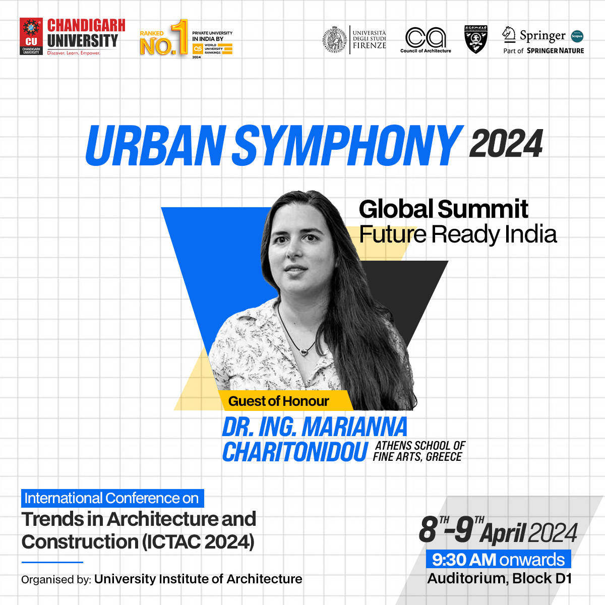 Discover the epitome of innovation and forward-thinking at #UrbanSymphony2024, proudly brought to you by #ChandigarhUniversity—a captivating fusion of architectural marvels and visionary insights!

Join us for a riveting two-day expedition of inspiration, collaboration, and…