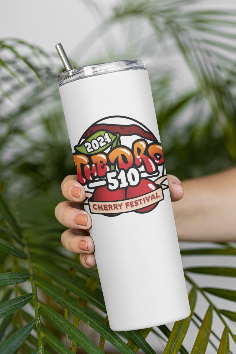 Grab a stylish limited edition Cherry Festival tumbler and sip on something delicious at the June 1st Cherry Festival. Pre-order now at Thedro510.com. #cherryfestival #sanleandro #tumbler