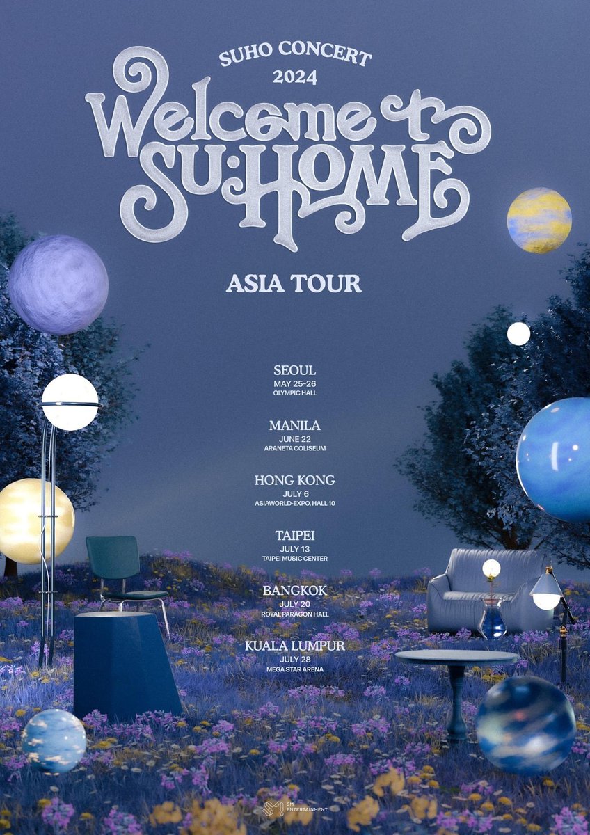 2024 SUHO CONCERT <SU:HOME> ASIA TOUR

[KUALA LUMPUR]
📍MEGA STAR ARENA
📅JULY 28

#SUHO #수호
#EXO #엑소 #weareoneEXO
#SUHOME #SUHOinKL