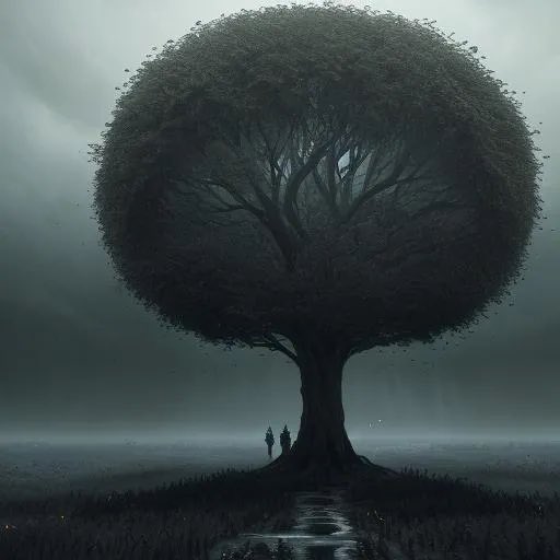 TW I found a tree from which I will dangle an ornament of darkness just to leave this place relentless sorrow pounds begging shores, mangled care not ur whispered lies pity, blind as echoing sounds it’ll come, broken & paced pendulum legs, sway a #wheeze comes this day #vss365