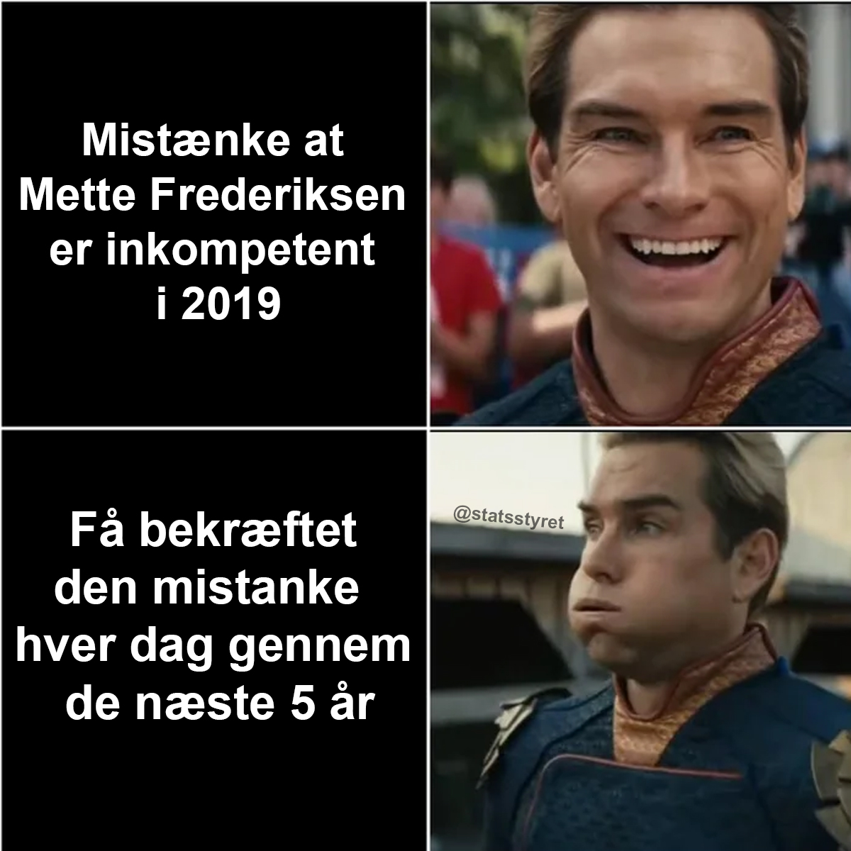 Velkommen til Mette Frederiksens Danmark 💯 😂

#dkpolmemes #dkmemes #memesdk #danskememes #danskhumor #danishmemes #dansk #danmark #sjov #humor #sjovememes #dkny #dkpol #danskpolitik #dkmedier #nyheder #ytringsfrihed #TV2 #drnyheder #politik #mettefrederiksen #presse #grundloven