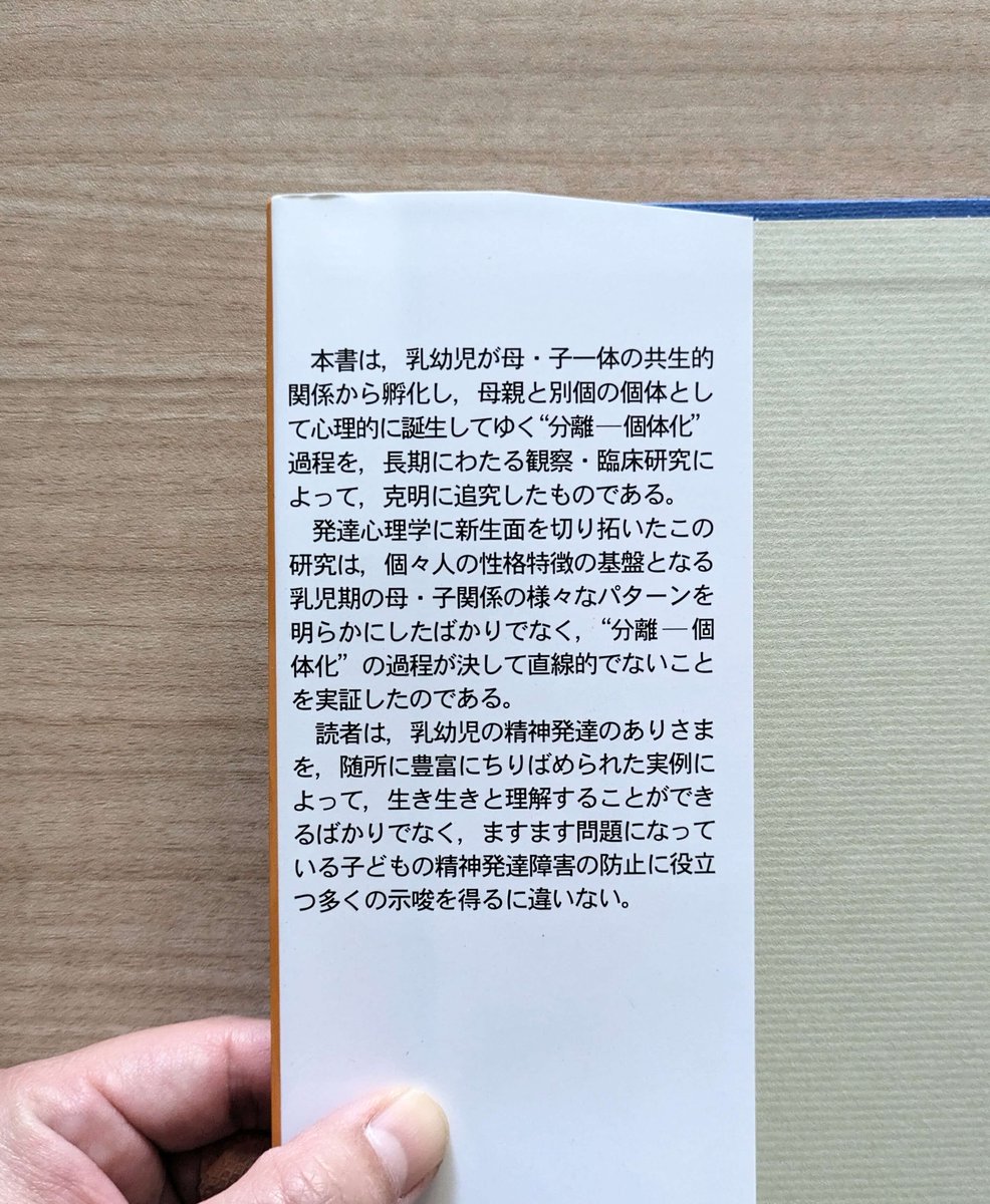 プロモーションアイテム 乳幼児の心理的誕生―母子共生と個体化 (精神