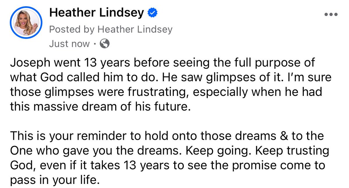 Use those glimpses as a reminder that God isn’t finished with you.