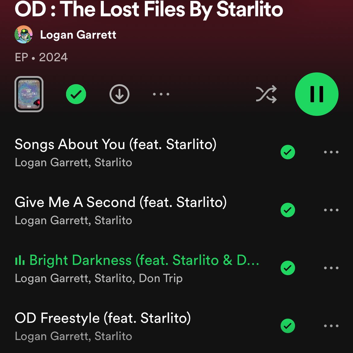 New EP from Logan Garrett “OD” The Lost Files By Starlito
