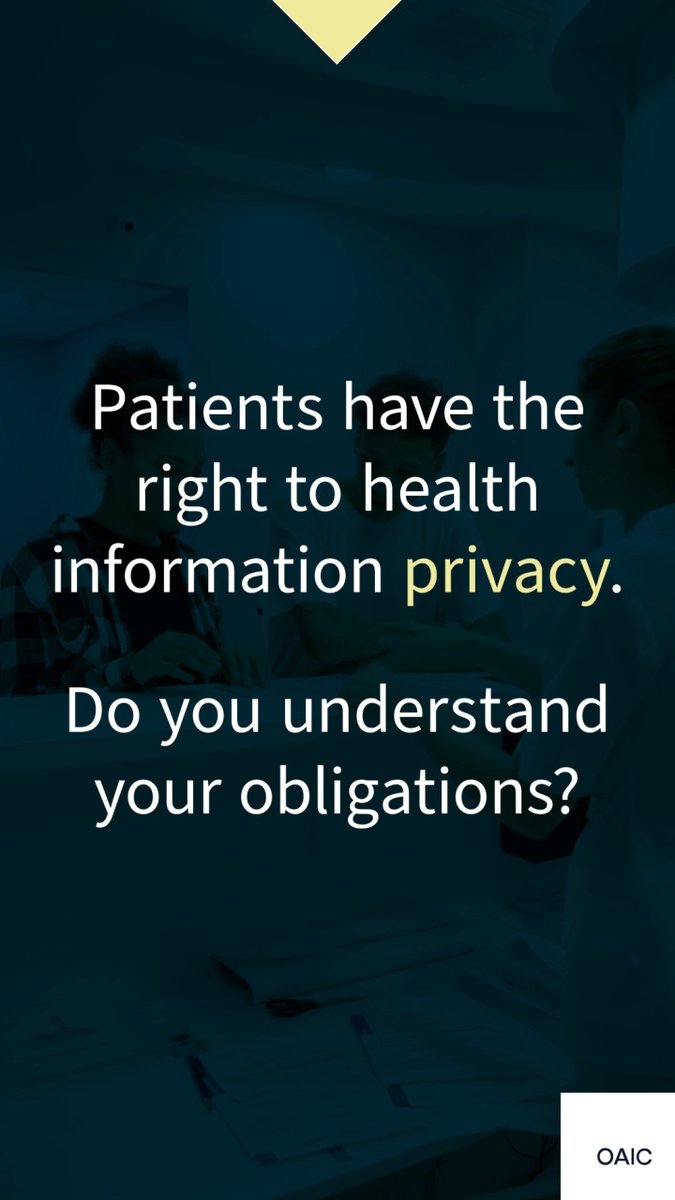 Australian privacy law has strict rules about how health service providers can collect, use and disclose health information. Find out more about these obligations: oaic.gov.au/privacy/privac… #WorldHealthDay