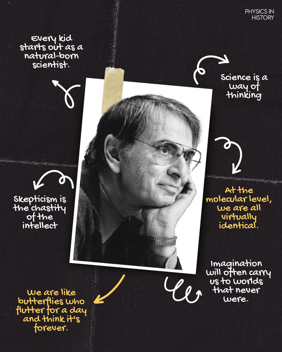 PhysInHistory's tweet photo. Sagan's school of scientific wisdom ✍️ https://t.co/eRMxnbHbtZ