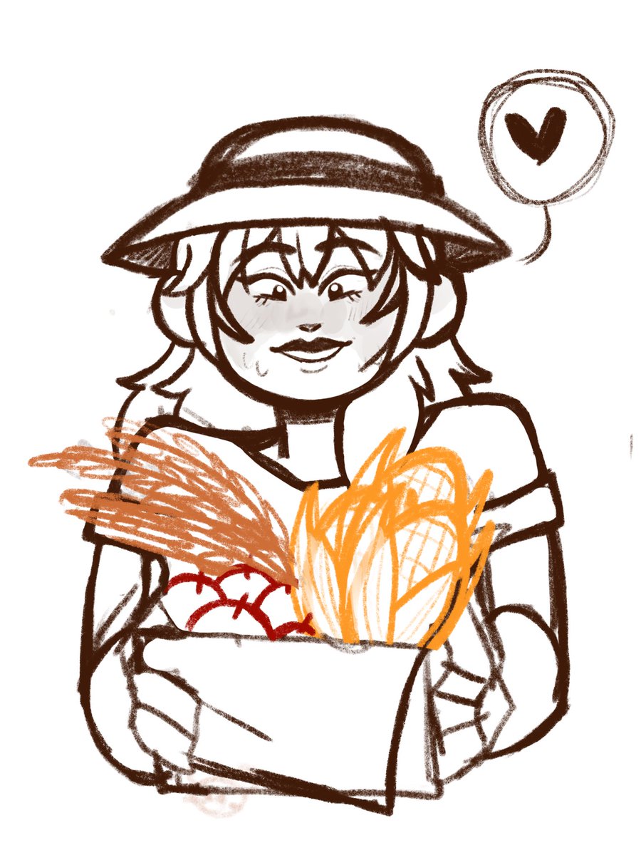 su9arbear's tweet photo. I’ve been really into the 1.6 #StardewValley update.

This is Daphne, the new farmer out on Fleur Farm. She’s making her daily rounds. 🌽🌾🍎🍏 https://t.co/bXJjK3c2j7