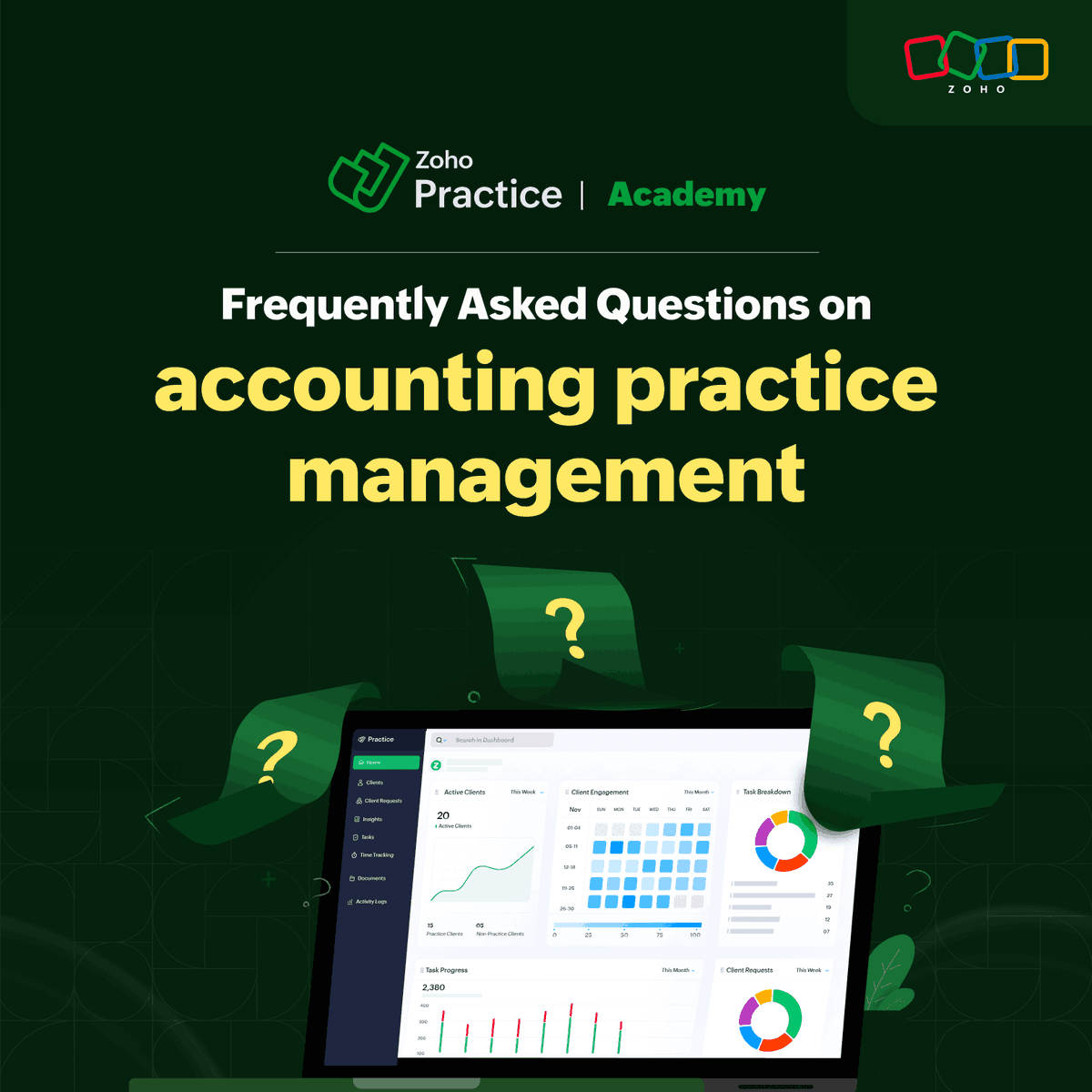 Zoho Practice (@zohopractice) on Twitter photo FAQ on Zoho Practice!
Discover answers to all your queries about:
âś… Communicating within Zoho Practice
âś… Creating a Zoho Practice account with an existing <a href="/ZohoBooks/">Zoho Books</a> account
âś… Assigning tasks to accountants, and much more in one place!
👉 zurl.co/n4Sd FAQ on Zoho Practice!
Discover answers to all your queries about:
âś… Communicating within Zoho Practice
âś… Creating a Zoho Practice account with an existing <a href="/ZohoBooks/">Zoho Books</a> account
âś… Assigning tasks to accountants, and much more in one place!
👉 zurl.co/n4Sd