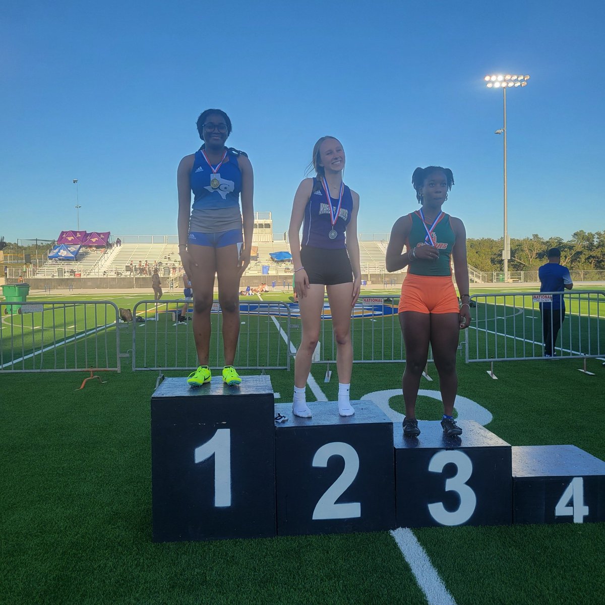 Congratulations to Nachand Mendy! She won the JV 100m dash! <a href="/MurrCoach/">Coach Murr</a> <a href="/LadyCougar_JHS/">Lady Cougar Athletics</a>