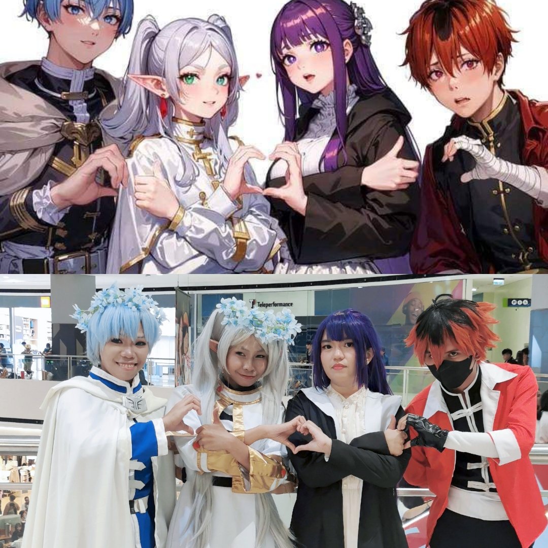 hello_kou's tweet photo. Recreating the fan art in our cosplay shoot 🤣🤣 https://t.co/KRCwAu7o5o