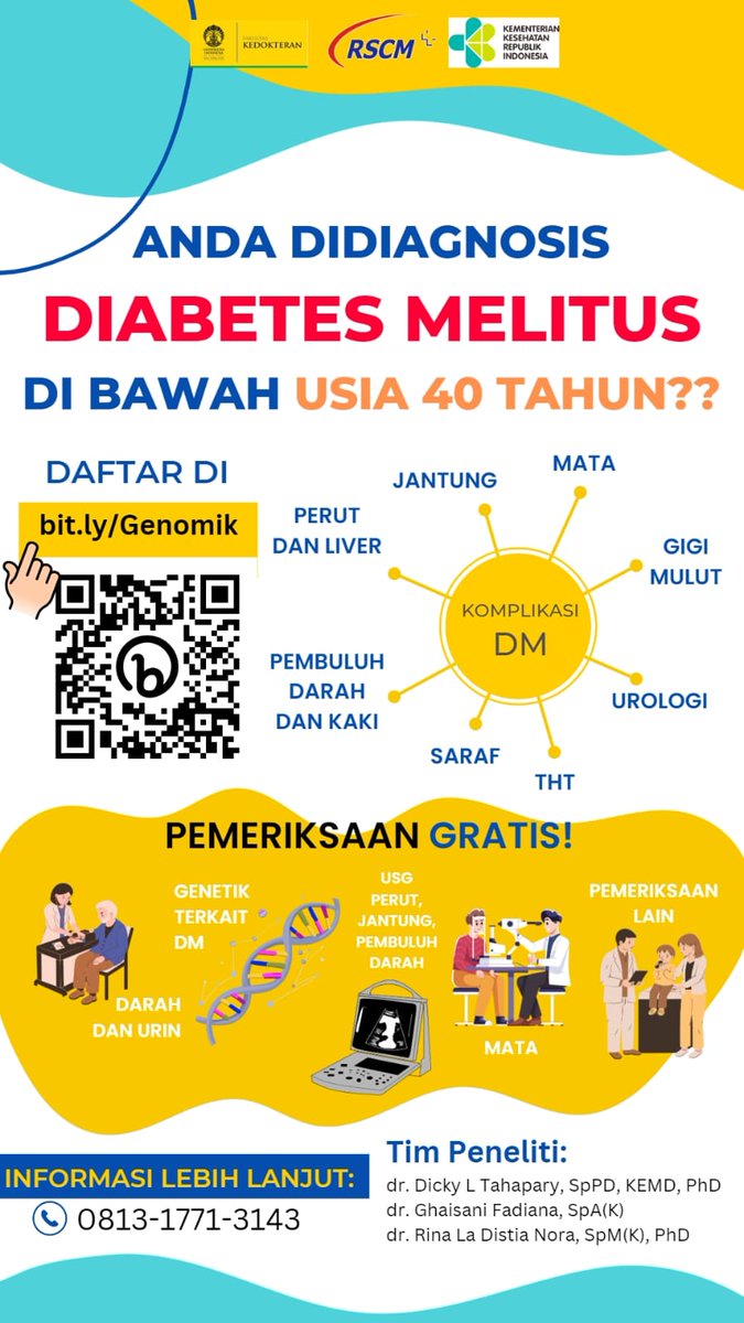 martharosana's tweet photo. @kafirmasi Hai kak, mungkin teman-temannya berkenan ikut dalam penelitian yang dilakukan di RSCM. Terima kasih. https://t.co/PEI3AgpZgx