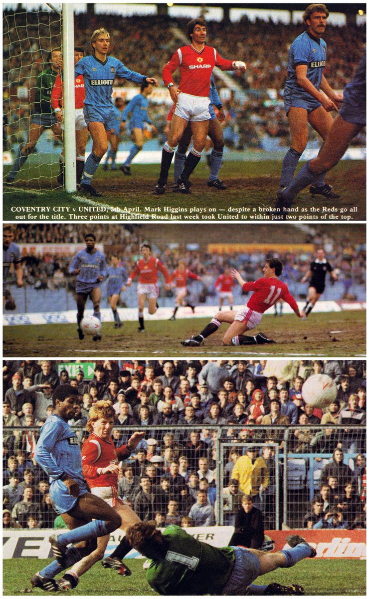 OTD in 1986 - League Division One COVENTRY CITY 1 Nick Pickering 51' MANCHESTER UNITED 3 Colin Gibson 13' Bryan Robson 28' Gordon Strachan 82' Highfield Road 17,160