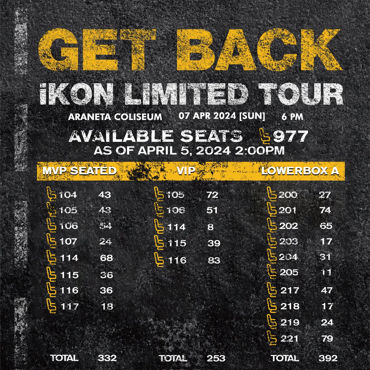 Grab your tickets now <a href="/TicketNetPH/">TicketNet</a> 

#iKON_LIMITED_TOUR_MNL
#2024_iKON_LIMITED_TOUR_GETBACK