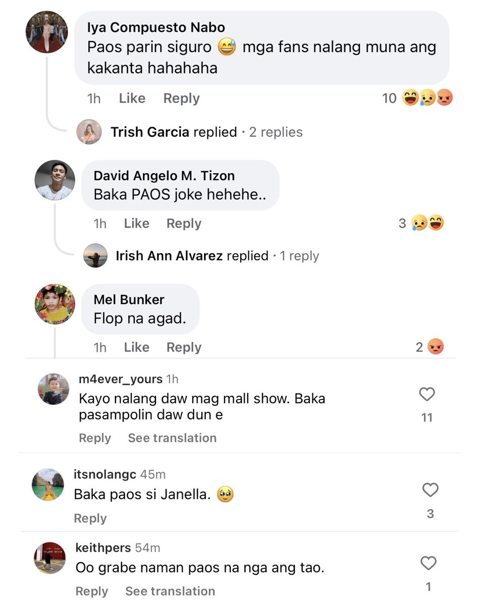 lance_escober's tweet image. Janella announced that she had to cancel two mall shows today because her son is hospitalized — and all you see in the comment section is people swarming to spew unreasonable hate? Unbelievable.