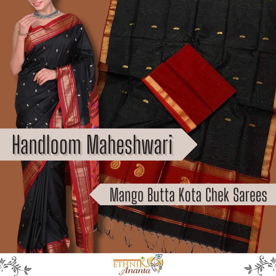 🌼 Step into the world of timeless elegance with our Handloom Maheshwari Saree! 

🍋 Adorned with charming mango butta and kota chek patterns, this saree is a celebration of tradition and craftsmanship. 

🛒📲 +91 9145910071

#MaheshwariMagic #HandloomLove #SareeObsessed #ShopNow