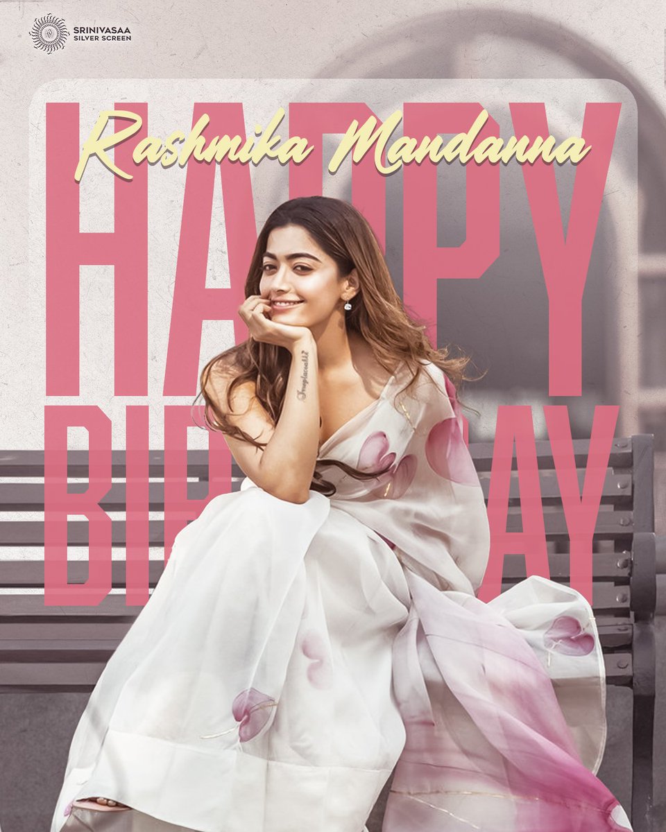 Wishing Happy Birthday to the ever gorgeous and National Crush @IamRashmika 😍🔥 Best wishes for all your upcoming endeavors! #HappyBirthdayRashmika #RashmikaMandanna