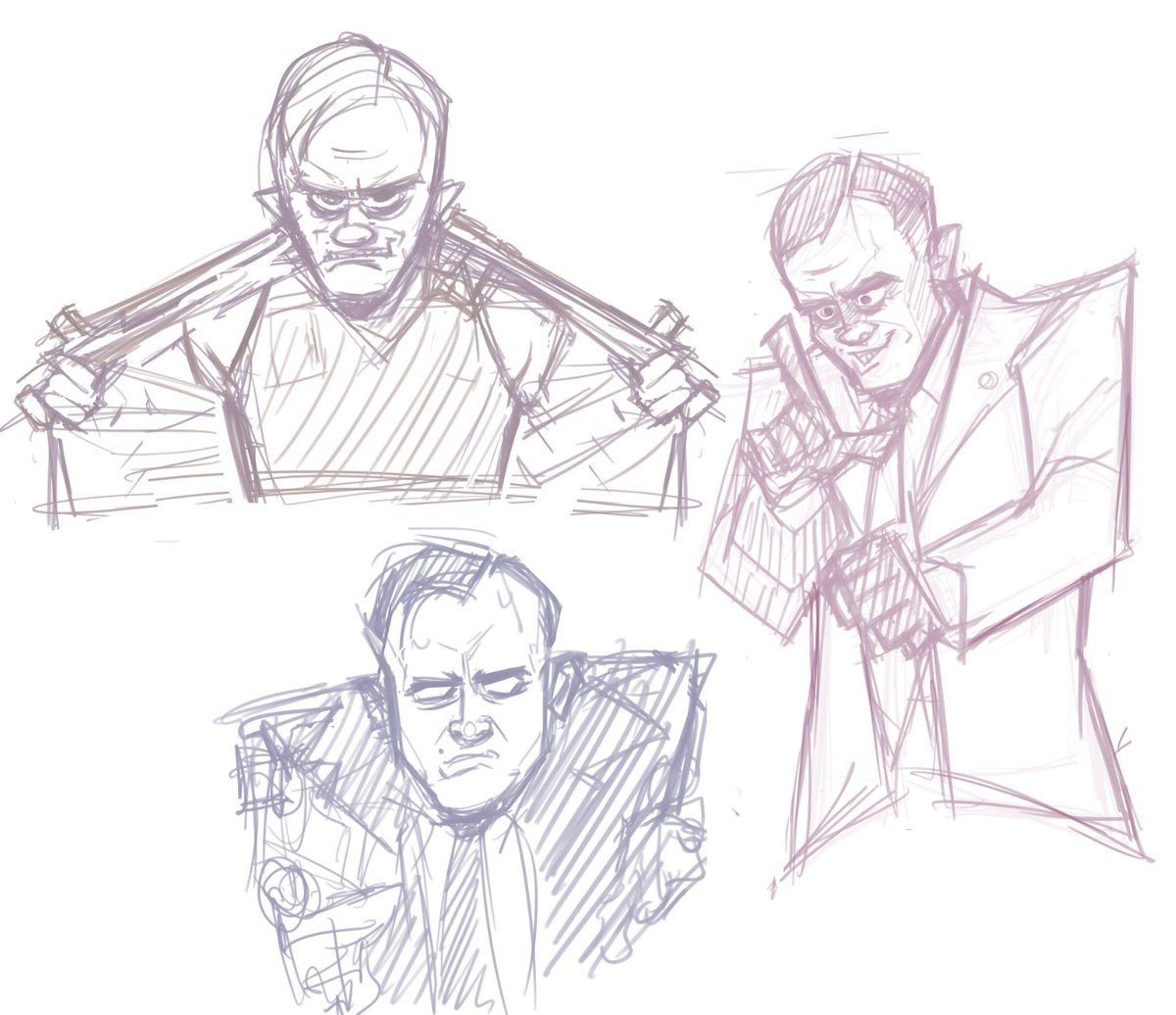 #MiltonDammers warmup sketches #TheFrighteners