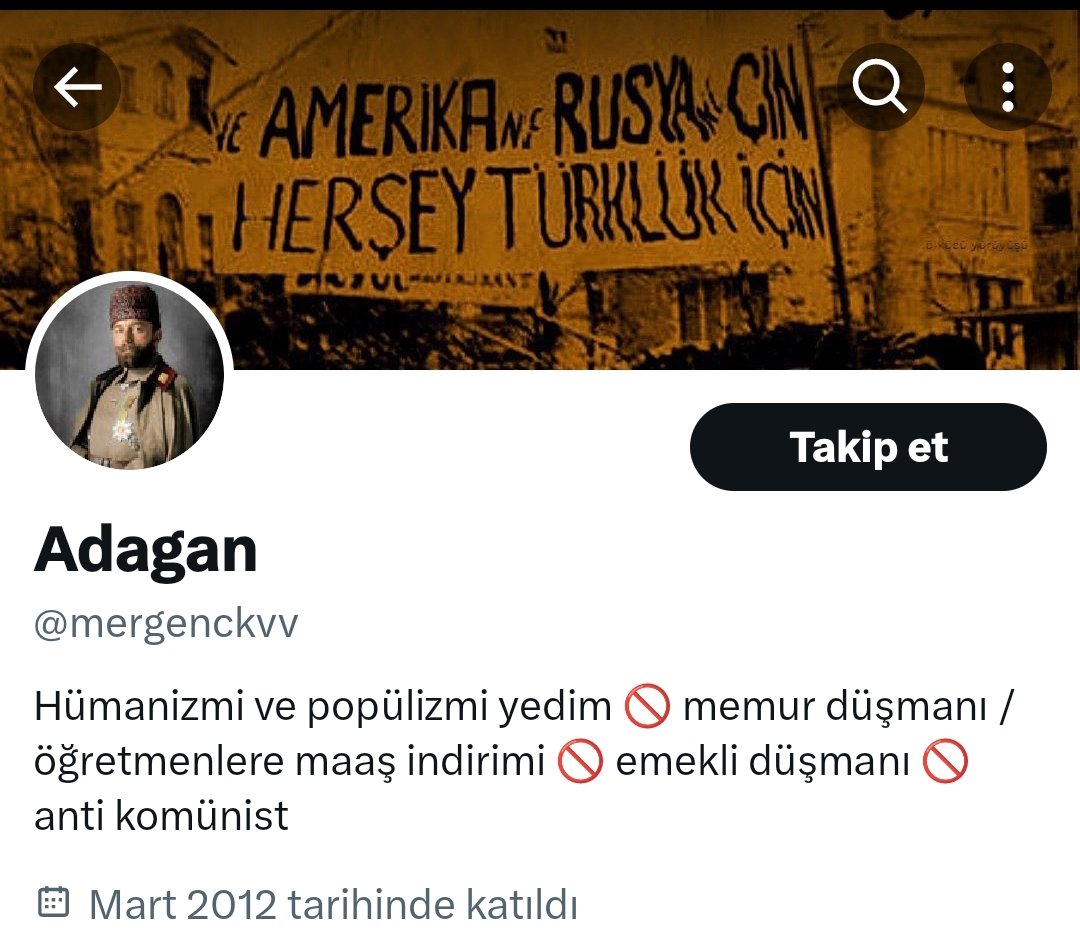 Profilin korkunçluğa bakar mısınız emekli düşmanı ne aq