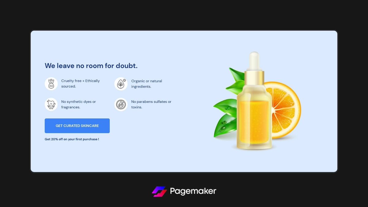 Tailwind CSS Features Module Design Template

Module name: Aaryan

Check out how it looks on the landing page: organics-zme.pagemaker.link

#tailwindcss #CSS #module #design #DesignInspiration #CTA #feature #Template #BLOCK