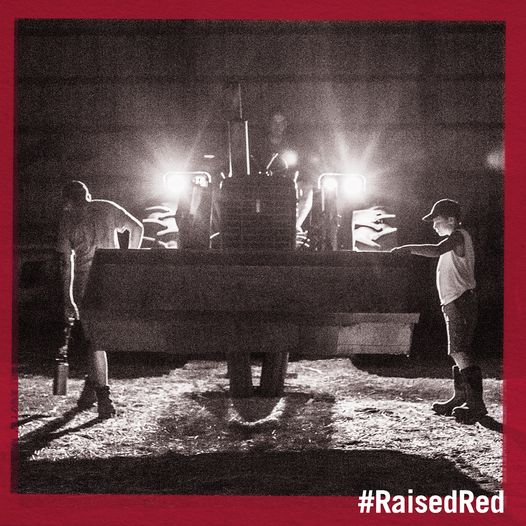 When you've got the right tractor, it can light up the night as well as brighten your days. #caseihaus #raisedred