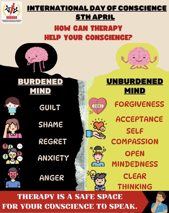 hesedafrica's tweet photo. Happy #InternationalDayofConscience This year we are “Promoting a culture of peace with love and conscience” Did you know that therapy can guide you towards a more peaceful mind, creating a ripple effect for a more peaceful world?#globalconscienceday #humanconscience #brainhealth https://t.co/yDAjwkQhDF
