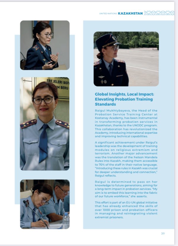 @uninkazakhstan @UNDPKAZ @Friberg_Storey @MFA_KZ @temenov @UNODC_ROCA is delighted to contribute to the implementation of the UNSDCF in🇰🇿🇰🇿🇰🇿 and promote the equal representation of women in criminal justice institutions. #PrisonersMatters @MittalAshita @ph_meissner @MFA_KZ @vera_unodc
