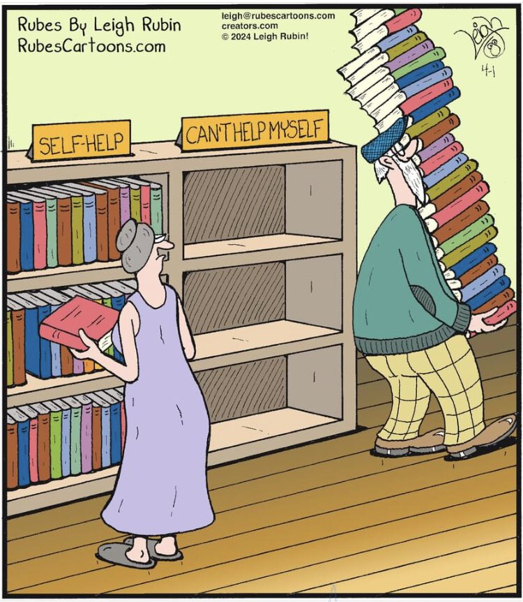 Check it out! #books #library #libraries #selfhelp #bookstore #reading #cartoons #cartooning #read