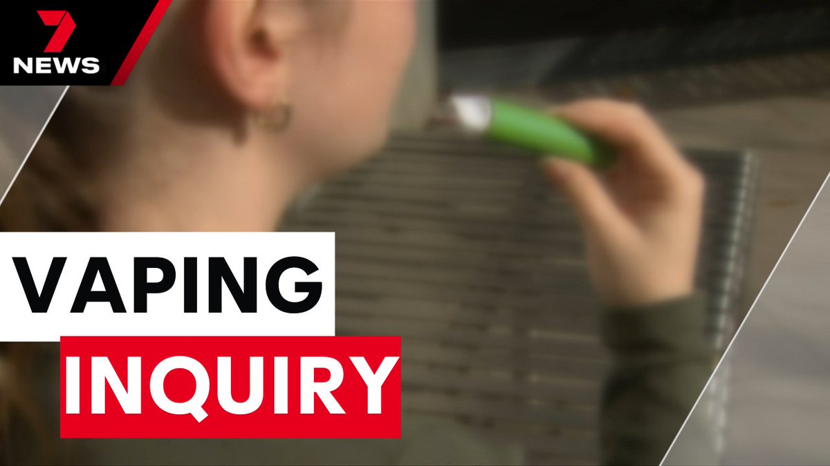 A state parliament inquiry into vaping has been told the nation is on the brink of a full-blown health crisis among young people. youtu.be/ns0Sktler5k @gracefitz_9 #7NEWS