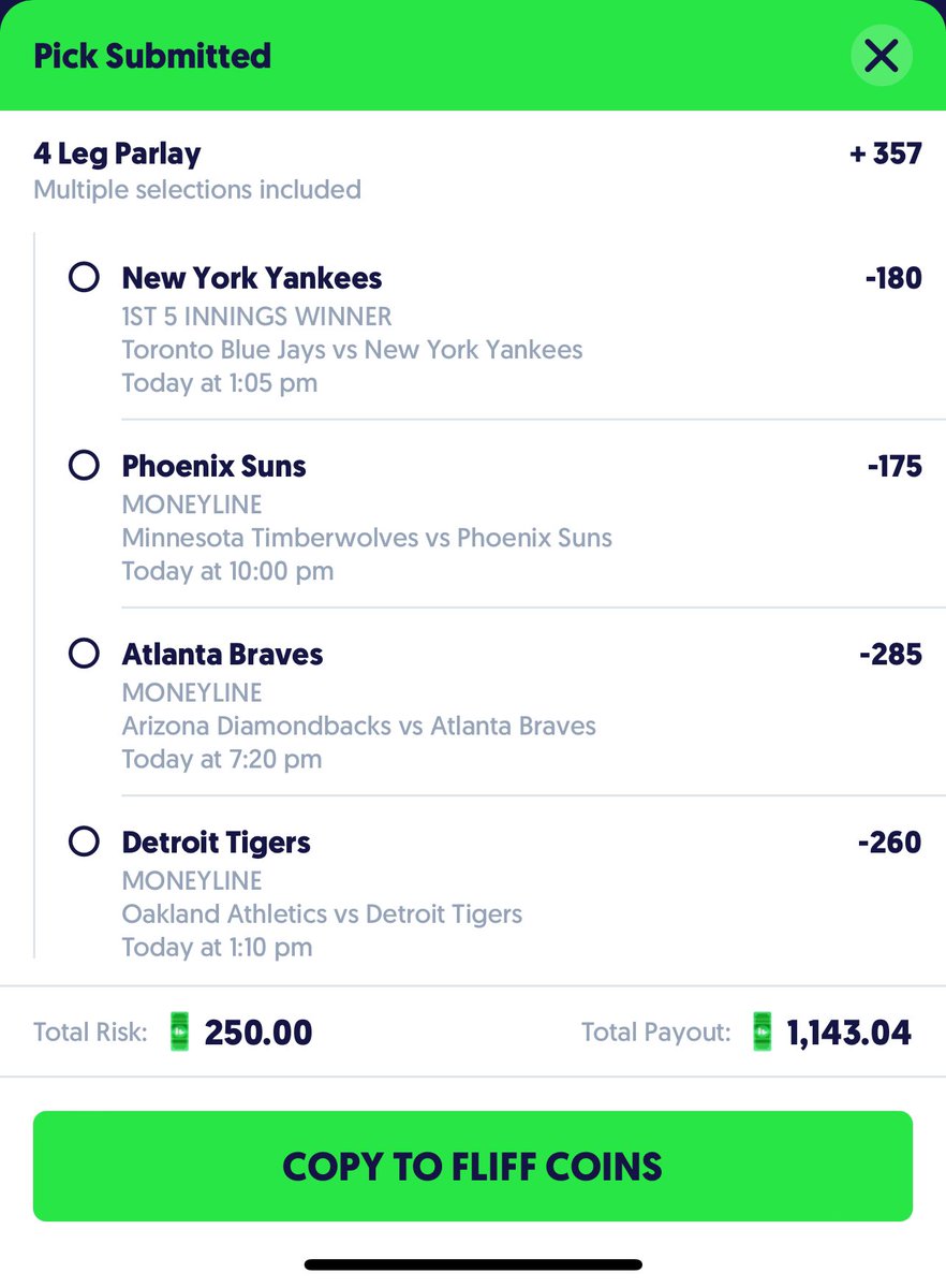 Mookybets_'s tweet photo. ☢️ ☢️ 

#fliff #sportsbet #MLB #prizepicks #nba #braves #BravesCountry #spencerstrider #yankees #parlay https://t.co/1y2pRLa41U