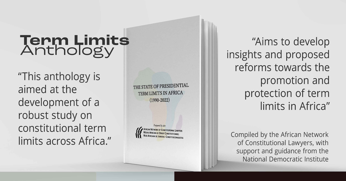 @ANCL_RADC, with support and guidance from @NDI, has compiled an anthology aimed at the development of a robust study on #constitutional term #limits across Africa 📑 The Anthology is open-access and available in French from our website ancl-radc.org.za/resources/term…