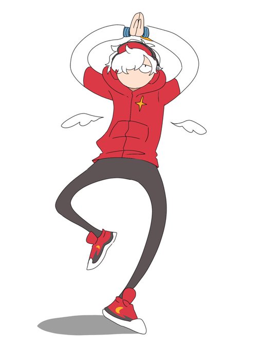 「red hoodie white hair」 illustration images(Latest)