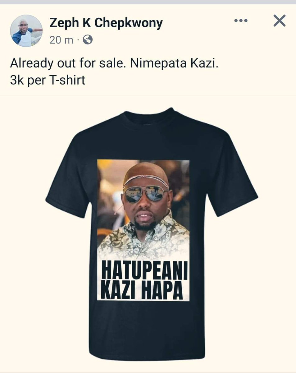 Haki Kenyans! HATUPEANI KAZI HAPA is out. CS Murkomen call that man and give him Job even if is in your private businesses. It will be good PR to Salvage the damage.