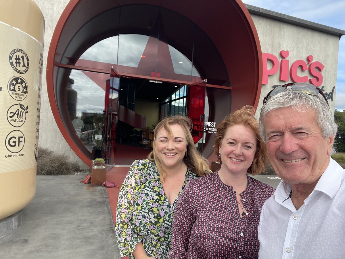 Such a pleasure to visit Blenheim & Nelson. Great conversations with Mayors Nadine Taylor & Nick Smith, @rachelboyack, @DamienOConnorMP on shared connections. Many thanks also to Nelson Chamber & Nelson Regional Development for their insights. Next stops Greymouth & Westport