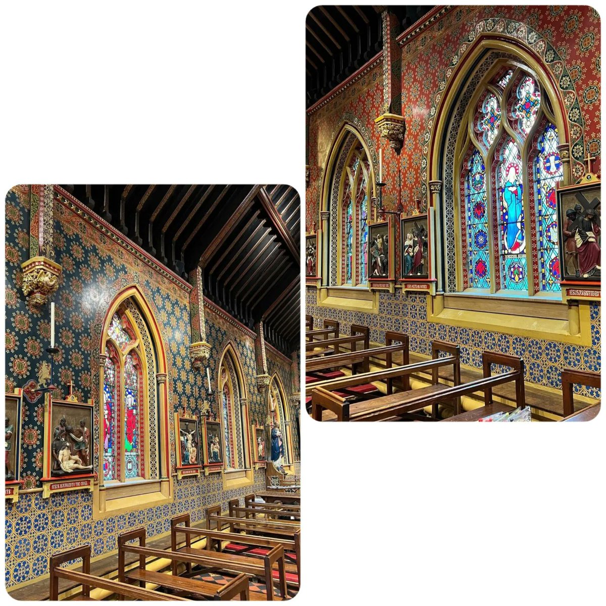 Interior of #StGilesChurch, #Cheadle. #AWNPugin. @RCBirmingham
Wonderful 📷 1 & 2 ©Gary Bell

#pugin #augustuspugin #gothicrevival #puginchurch #stgileschurchcheadle #saintgileschurchcheadle  #gothicrevivaldecoration #gothicrevivalarchitecture #pugindesign #pugingem #pugincheadle