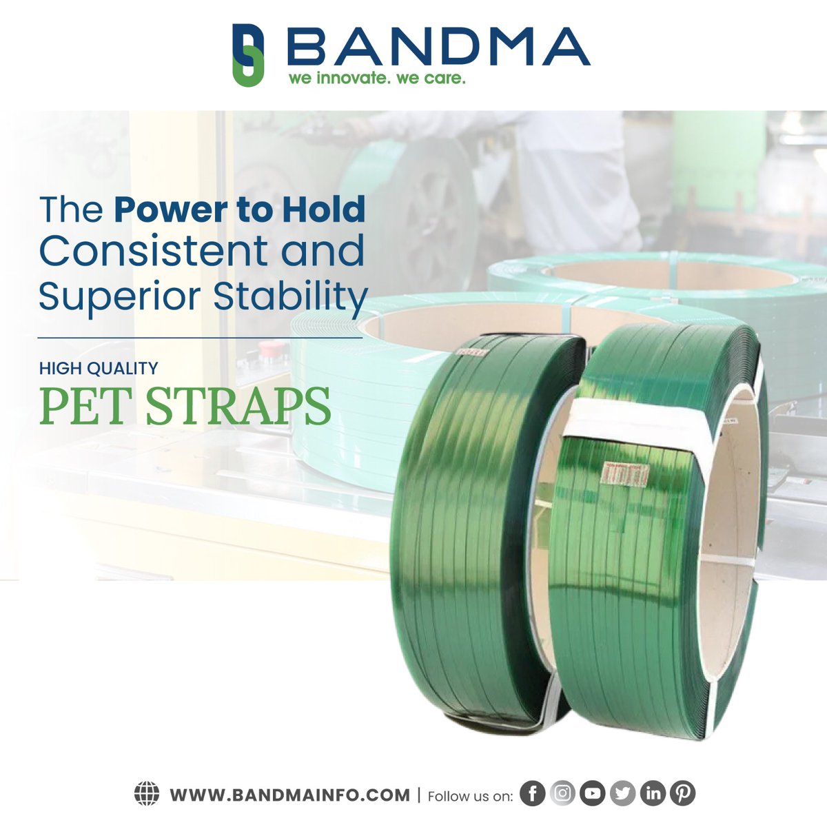 bandma_india's tweet image. Strength and Stability Combined: Trust in our superior PET straps for unmatched consistency in securing your goods.

Contact us to Get More Details
☎1800 309 2980
🌐Visit:- bandmainfo.com

#bandma #bandmaindia #petstrap #strappingmachine #strap  #wrappingmachine