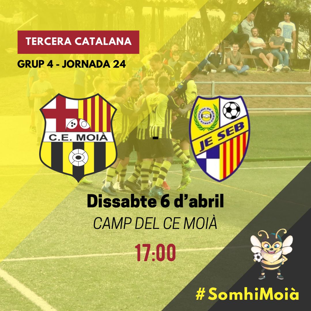 cemoia1922's tweet photo. ⚽️ JORNADA 24 ⚽️
Tercera catalana

🗓️ Dissabte 6 d’abril
🕔 17:00
🏟️ Camp del CE Moià 
#cemoià #futbol #moià #moianès #futcat #3cat4 #fcf #moianès https://t.co/TvtnLj8NwS