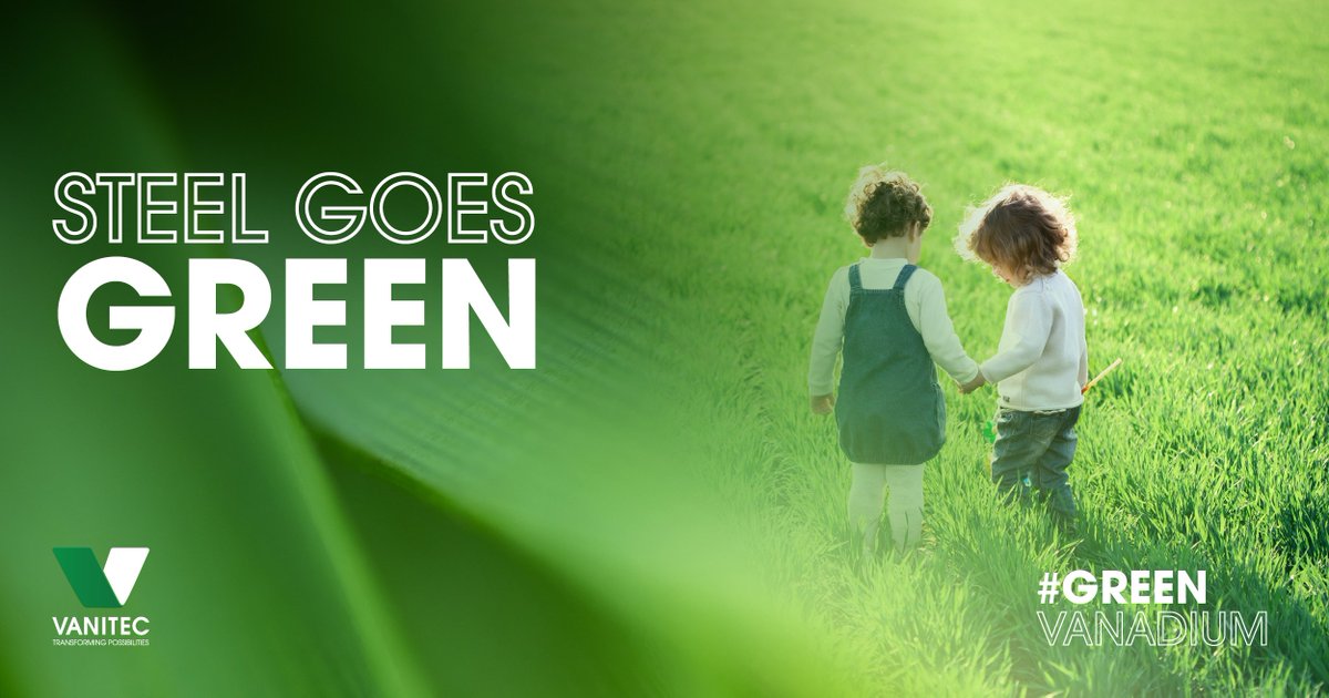 Steel builds our world, but production pollutes. Vanadium micro-alloyed steel is stronger, requiring less material for projects. Less ore, less coal energy &amp; fewer trucks on the road equals lower emissions. Sustainable steel ensures a greener future. #greenvanadium