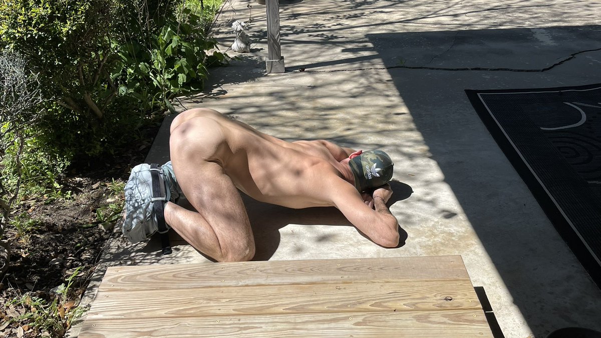My friend caught me butthole sunning today.
