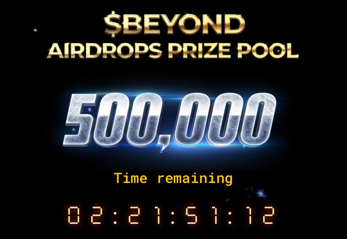 🚀 Airdrop: Beyond 💰 Reward: Social Points (Convertible to $BEYOND token during launch) 🏆 Winners: Everyone 🏷 Cost: Free 👥 Referral: x1 multiplier 📅 End Date: 7th April, 2024 🏦 Distribution Date: April Go to the Airdrop Page beyondblitz.app 📃 Information: Beyond…