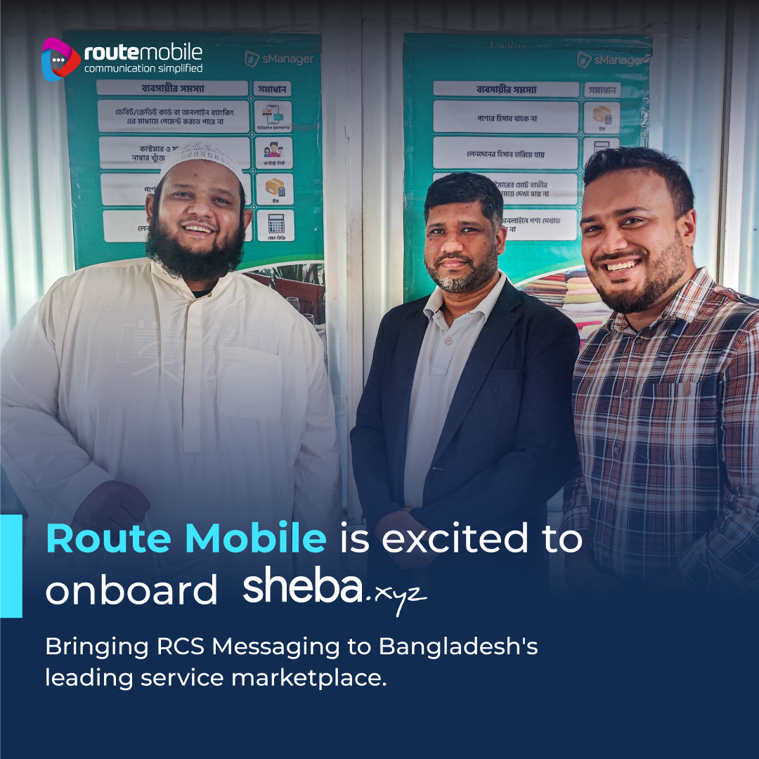 We are thrilled to have onboarded @ShebaForXyz! We're excited to bring #RCS Business Messaging solutions to #Bangladesh's leading service marketplace, serving over a million families in the last 7 years. #RouteMobile #NewClient #Onboarding