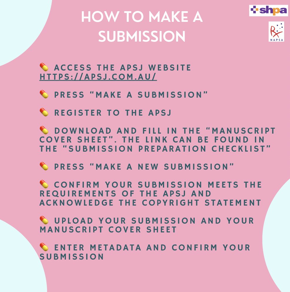 theAPSJ's tweet photo. Attention APSJ readers 😍 !!

Have you completed an honours project 🔬or original research article 📚?

After recently publishing our Summer 2024 issue, the APSJ are busy compounding the Winter 2024 release ☔.   The APSJ invites you to submit your incredible ideas 💡👏! https://t.co/CZGlADMyrS