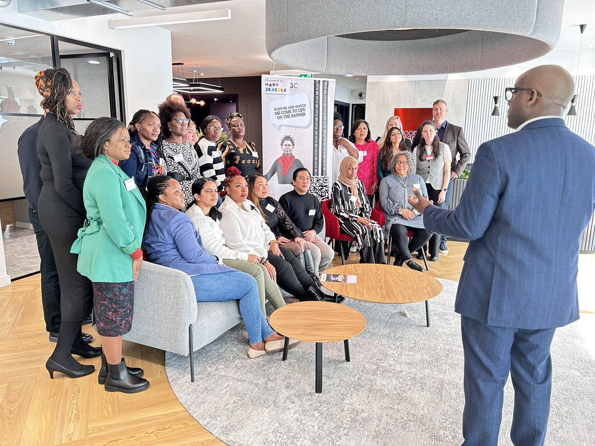 Mary Seacole Trust chair @trevorsterl addressing internationally trained nurses and midwives as part of the Mary #Seacole Storyteller’s programme launched in partnership with #NHS England
