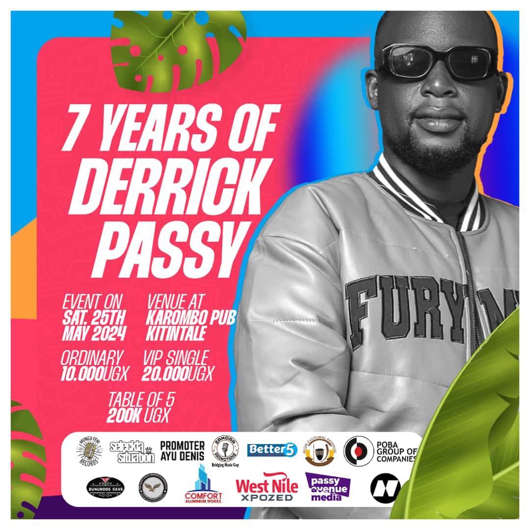 7 years of my brother from another mother, come let us celebrate 🥂💐 one of the greatest promoters of West Nile entertainment.

<a href="/DerrickPassy/">Derrick Passy</a>