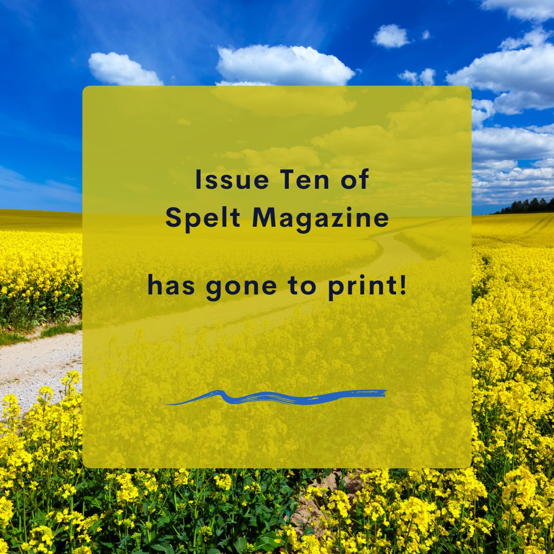 Spelt issue 10 has gone to print and will be winging its way out to contributors and subscribers by next week. Thanks to @stevenashyorks and @helen_dewbery for all their work, and of course to our contributors. More news and cover reveal to follow. It’s a Bobby dazzler.