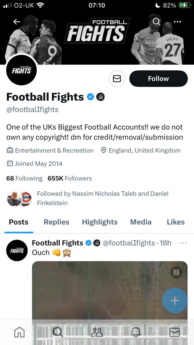 Respect to Nassim; obviously wants to understand British culture a bit more….i wonder what football firm he would be part of…🤔