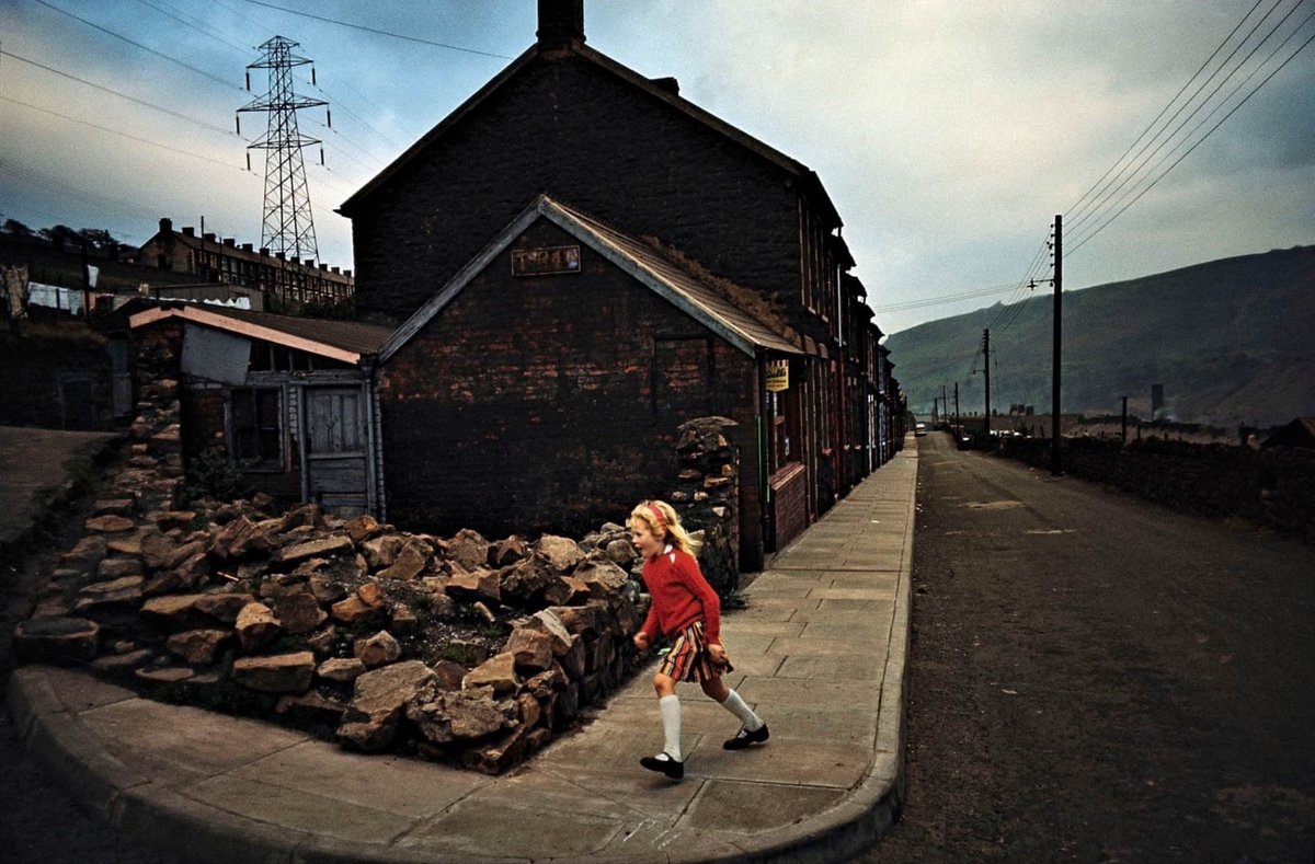 Morning all. Photograph by Bruce Davidson. Ebbw Vale, Wales (Girl in red sweater), 1965.