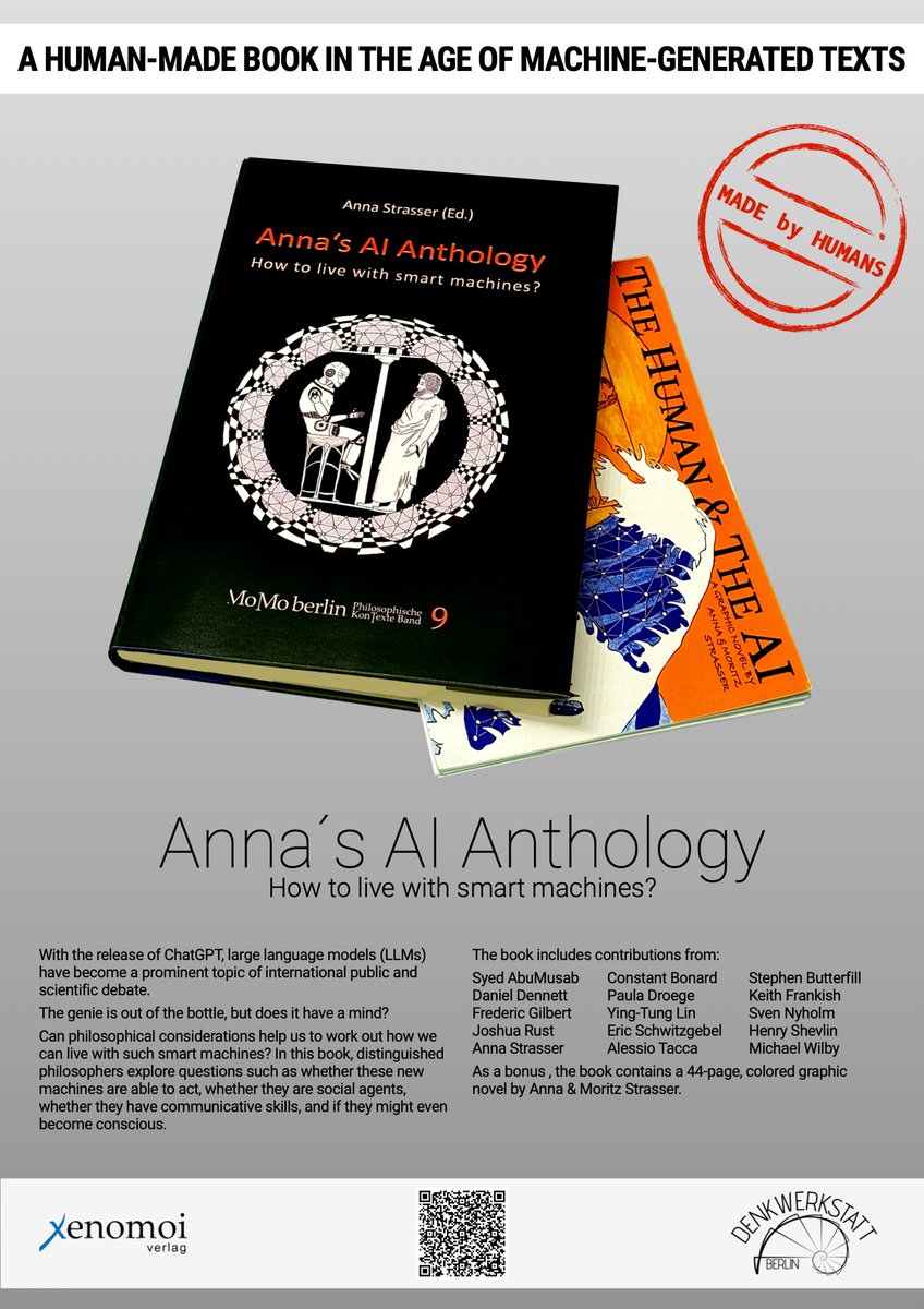 I am very excited to announce the release of Anna's AI Anthology for May and would like to thank all authors for their contributions! @danieldennett @SvenNyholm @dioscuri @eschwitz @keithfrankish @smusab ... denkwerkstatt.berlin/ANTHOLOGY-AI-2…